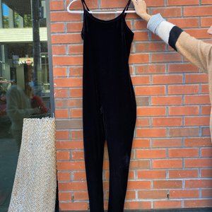 Black Velvet Jumpsuit
